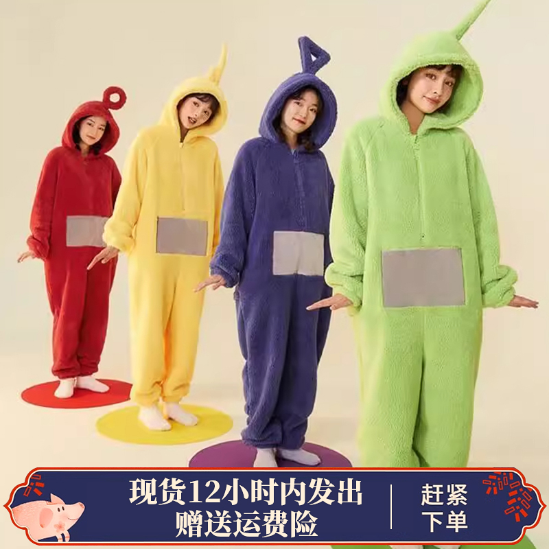 天线宝宝连体睡衣男女冬可爱
