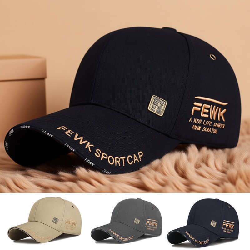 棒球帽男国风新款潮牌大头围帽子女显脸小硬顶鸭舌帽加大加深百搭