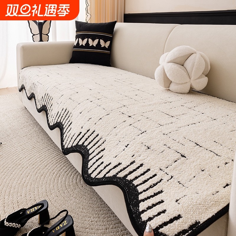 2025新款高级感皮沙发垫四季通用一片式直排防滑坐垫子沙发盖布巾