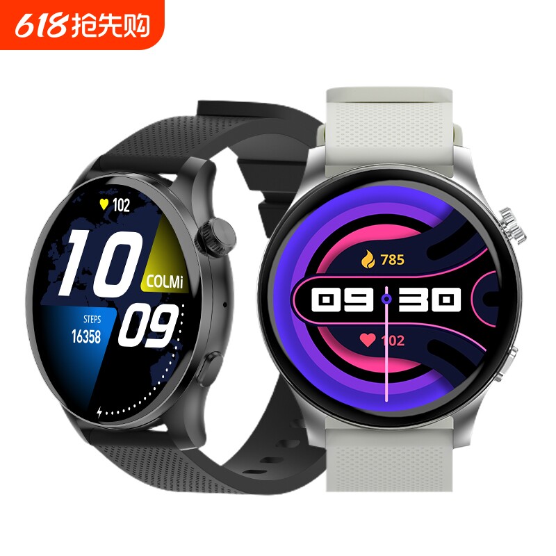 EZON宜准智能手表S8健康监测心率血压血氧睡眠运动跑步健身瑜伽