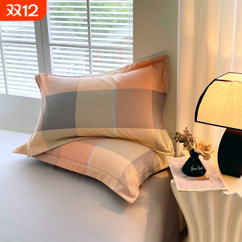 加厚枕头套枕套一对装全棉纯棉磨毛48x74单人2025新款枕芯内胆套