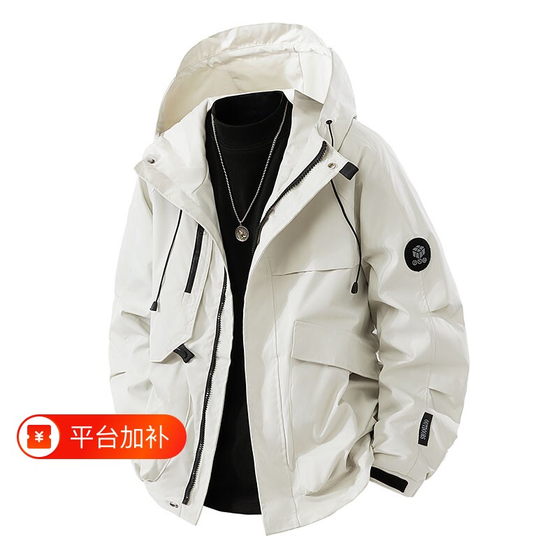 秋冬季冲锋衣男士户外运动休闲百搭登山服防风防水外套夹克情侣款