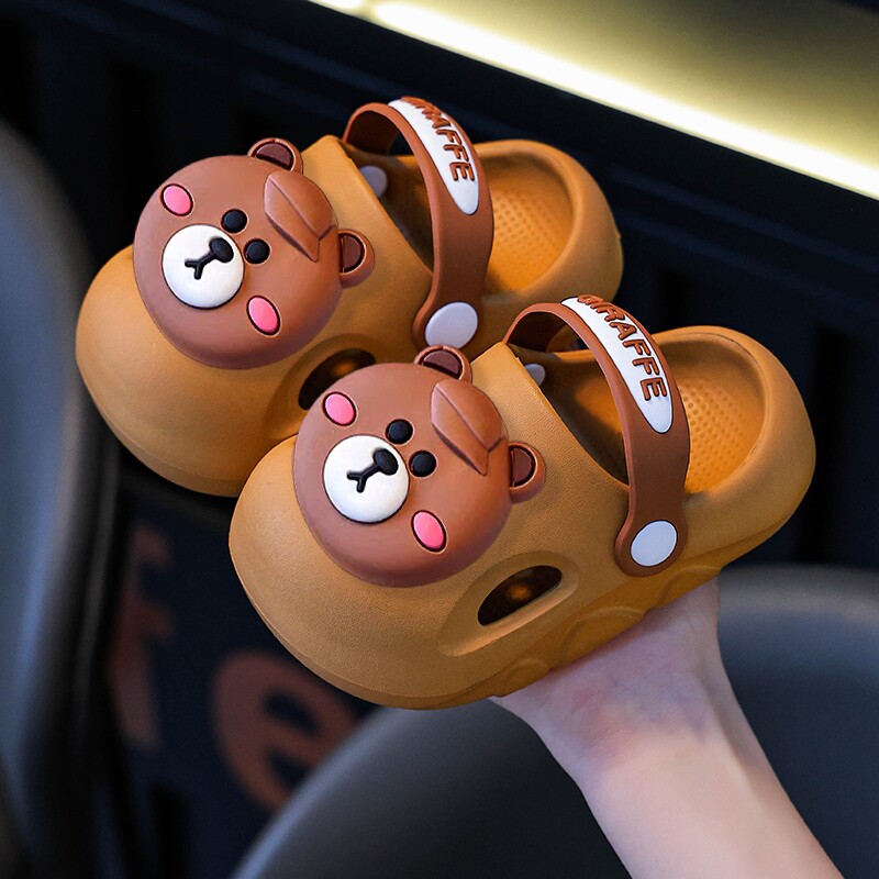 儿童拖鞋夏季男童软底防滑包头宝宝家居婴幼儿小孩洞洞鞋外穿凉拖