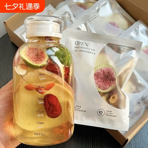 同款苹果黄芪麦冬红枣枸杞无花果补气血女人茶组合茶养颜养生冲泡 - 封面