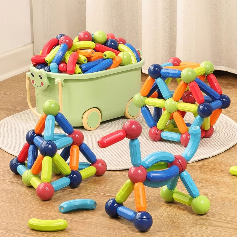 百变磁力棒积木儿童益智玩具大号一岁宝宝男孩3d大颗粒磁铁拼装