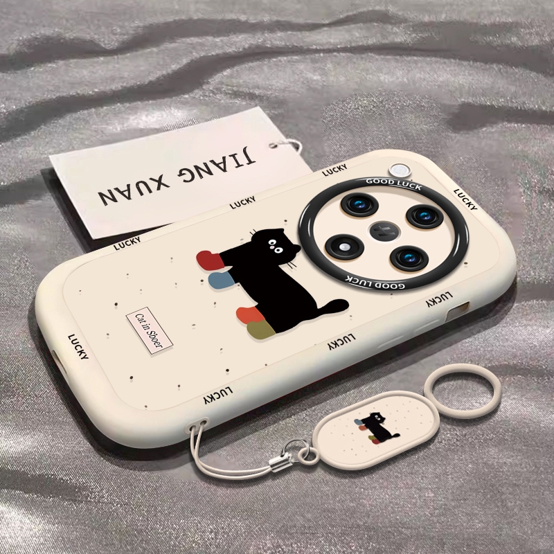 泼墨猫咪适用oppofindx8手机壳新款findx7保护套findx7ultra全包X3液态oppo防摔fidnx5por软findx6pro硅胶66