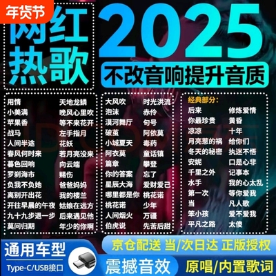 车载歌曲u盘2025抖音流行榜高品质音质汽车音乐优盘新歌老歌经典