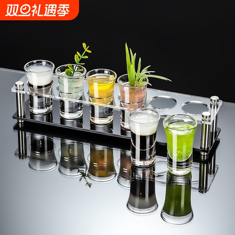 shot杯斗酒杯B52酒杯轰炸机一口杯套装杯架烈酒杯鸡尾酒杯子弹