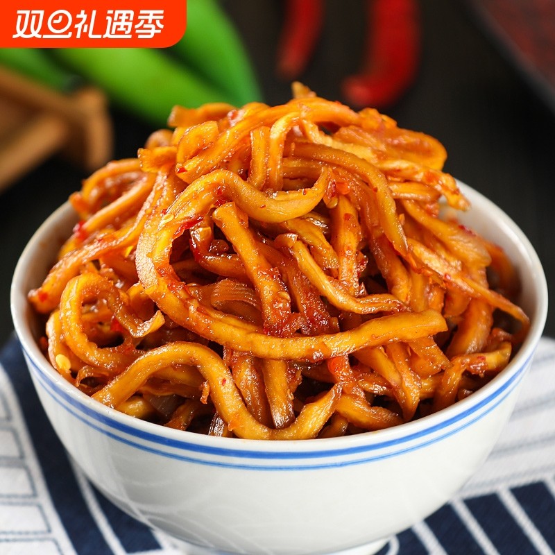 香辣木瓜丝条酱菜美食小吃凉拌即食下饭脆咸菜特产爽口木瓜条榨菜