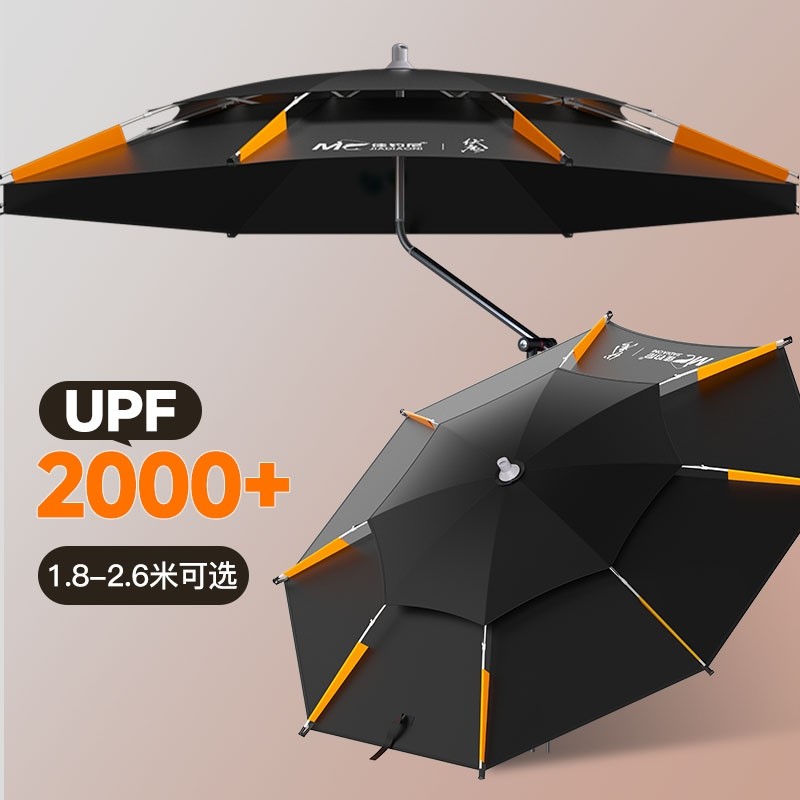 佳钓尼拐杖钓鱼伞2025新款露营专用雨伞户外遮阳太阳伞新型大钓伞