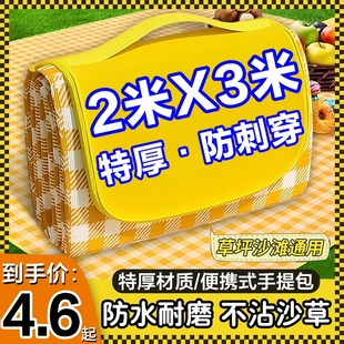 野餐垫防潮垫加厚户外野炊野营帐篷地垫春游坐垫防水草坪垫子便携