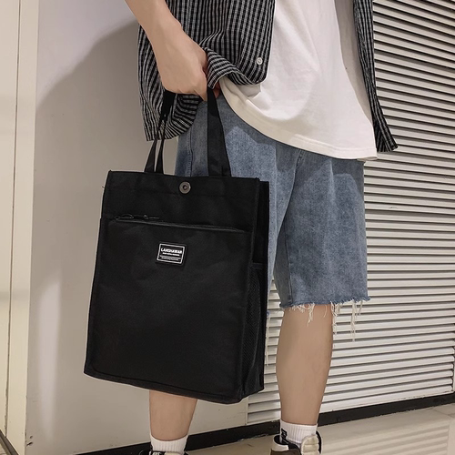 男士手提包休闲简约通勤帆布包