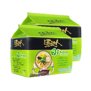 汤达人方便面泡面日式豚骨拉面酸辣五合一多口味宿舍速食整件批发