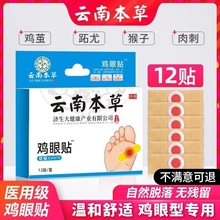 云南本草鸡眼贴鸡眼膏瘊子足部去脚底脚趾手部跖疣疣灵老茧根肉刺