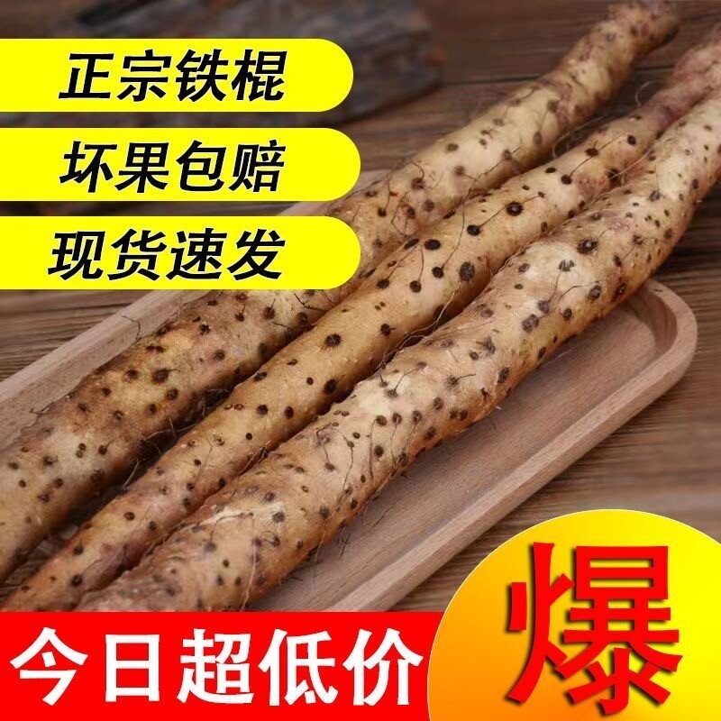 正宗河南焦作温县垆土铁棍铁杆淮山怀山药新鲜5斤特产整箱准铁棍