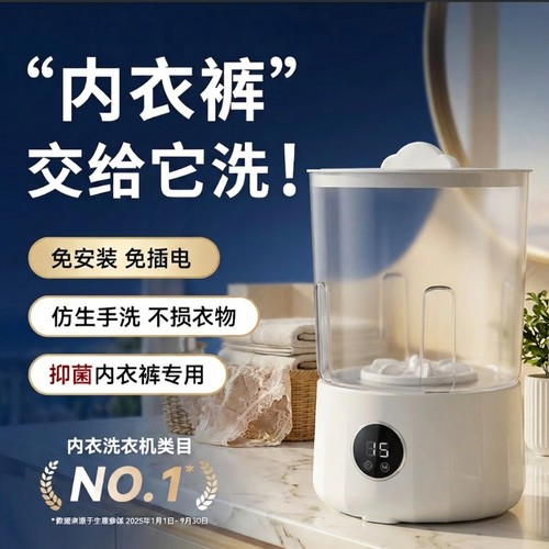 【2025新款】双筒内衣内裤洗衣机