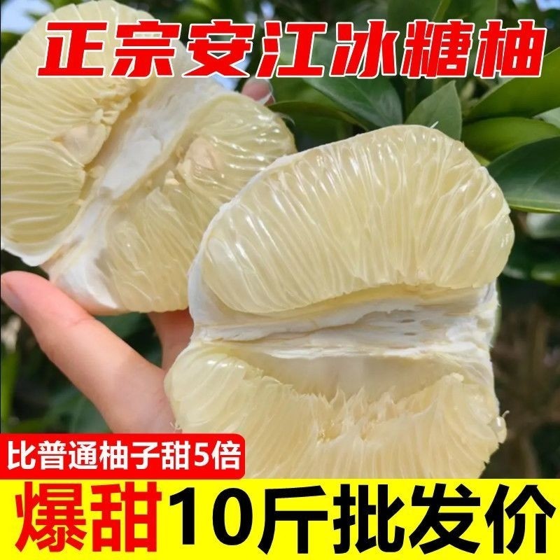 湖南雪峰冰糖柚新鲜怀化安江老树小苦柚药柚子白心金兰柚10斤爆汁,水产肉类/新鲜蔬果/熟食,柚子,淘宝优惠券,粉丝福利购,淘宝优惠卷