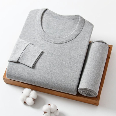 长袖纯棉秋衣秋裤套装男士