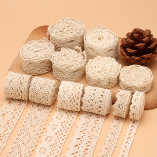 花边带棉线手工辅料蕾丝花边布艺蕾丝布料服装 布料布条材料蕾丝带