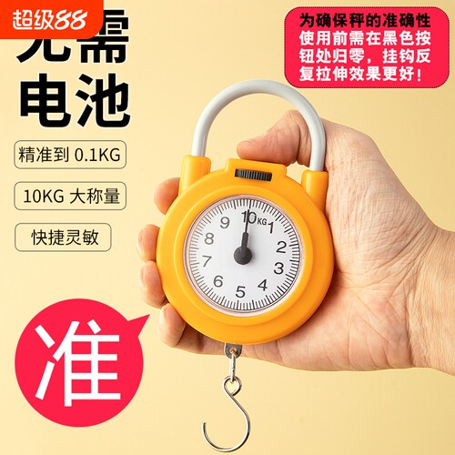 弹簧秤高精度手提称便捷式家用随身带小勾称小型手提多功能电子称