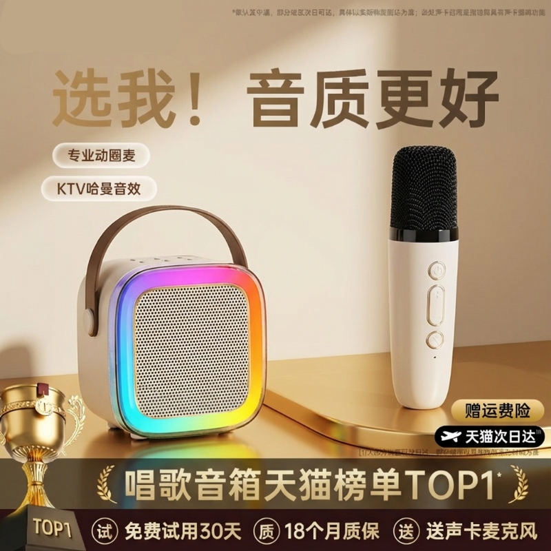 【2025新品】热销唱歌麦克风音响