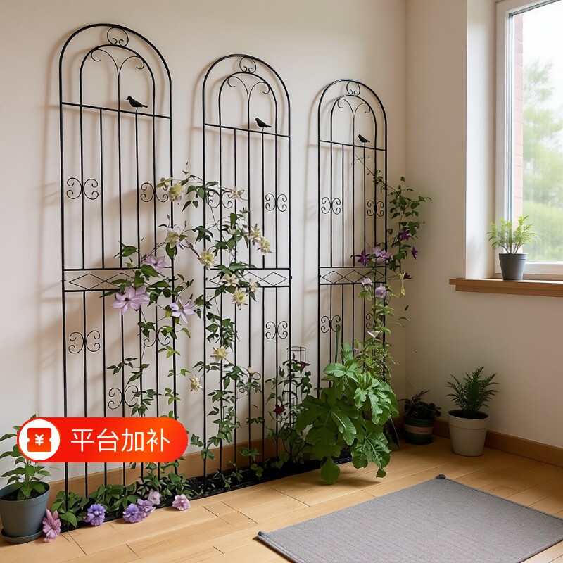 绿萝植物攀爬架爬藤架户外庭院网格铁艺花架花园月季花支架阳台