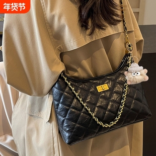 伊布古奇小包包女士2025新款百搭斜挎包高级感单肩腋下饺子包精致