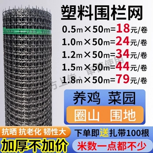 养鸡鸭塑料围栏网拦鸡网养殖网菜园防护网格网玉米网家用菜地鸡笼