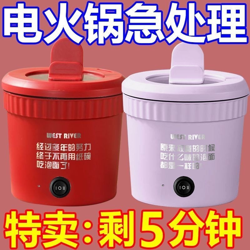德国电煮锅宿舍学生电饭锅多功能泡面锅智能电热火锅电炒锅特小号