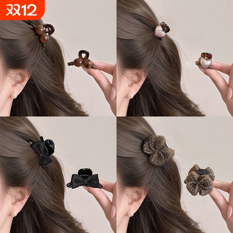 刘海小抓夹女2025新款高级感半扎发夹边夹侧边发卡公主头夹子头饰