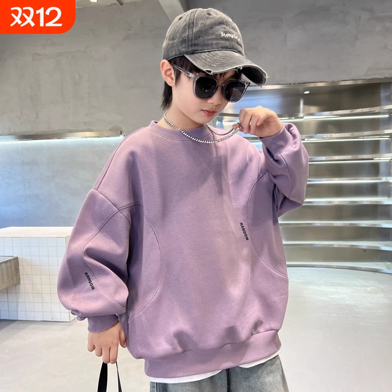 男童卫衣2025新款秋装儿童春秋款上衣中大童秋季痞帅男孩打底衫潮