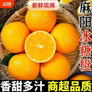 正宗麻阳冰糖橙精选大果纯甜橙子当季新鲜水果现摘现发整箱包邮