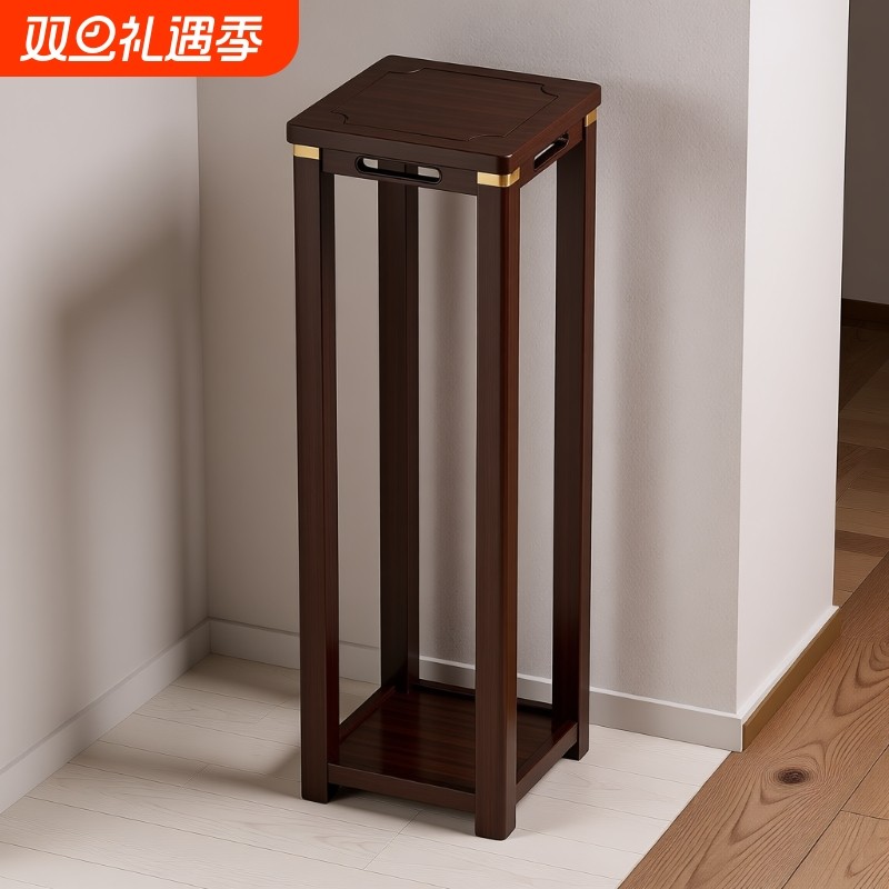 中式花架客厅多层花盆架子实木落地式多肉植物摆放架绿植盆栽摆件