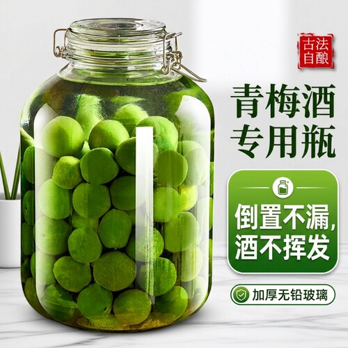 泡酒玻璃瓶青梅泡酒罐果酒空瓶食品级密封罐杨梅专用酒坛容器酿酒