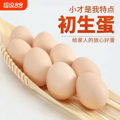 新鲜土鸡蛋农家林间散养五谷喂养谷物蛋柴鸡蛋草鸡蛋笨鸡蛋40-50g