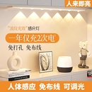 人体感应小山丘LED橱柜灯带充电无线自粘酒柜鞋 柜灯条小夜灯磁吸