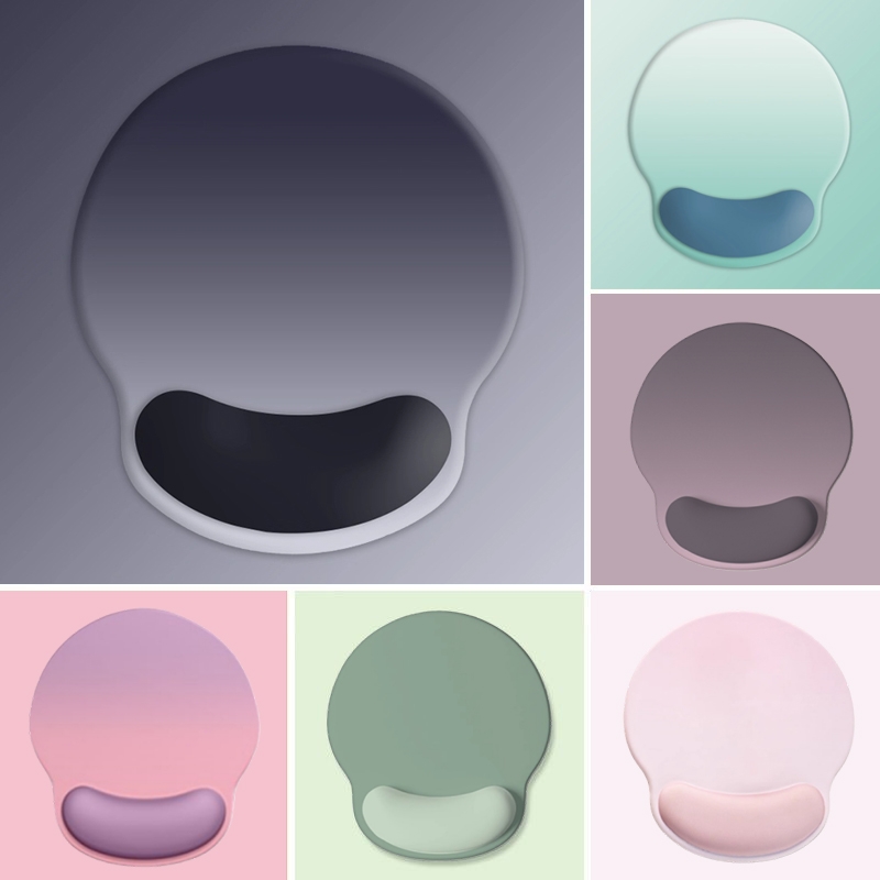 渐变色护腕鼠标垫立体护手腕垫加厚记忆棉键盘手托办公桌面防滑垫