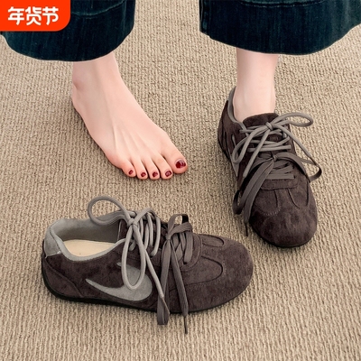 德训鞋女款2025新款秋冬季爆款时尚气质百搭阿甘运动休闲鞋子女鞋