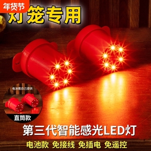 感光led灯新款电池灯笼专用伴侣无线智能感应光灯免插电超长昼夜