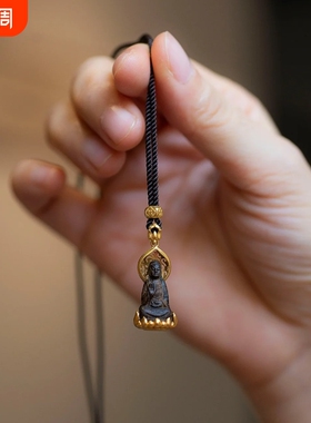 小红书同款随身佛护身符吊坠项链精品高端轻奢小众高级百搭配饰