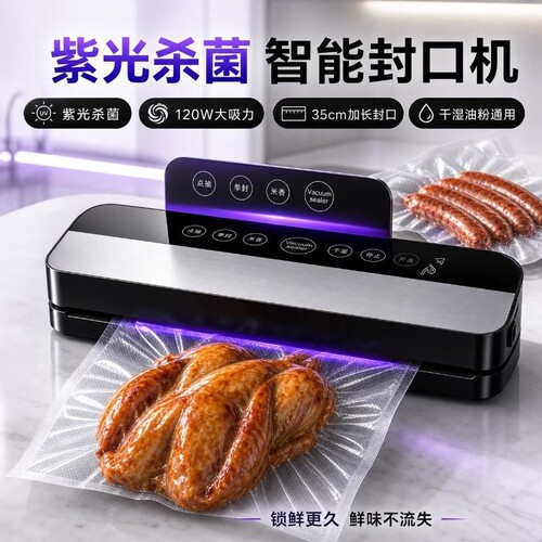 不锈钢全自动真空封口机小型家用