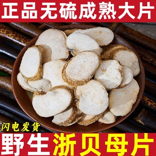 正品贝母中药材浙贝母片野生大贝母象贝母片泡茶煲汤浙贝片贝母粉