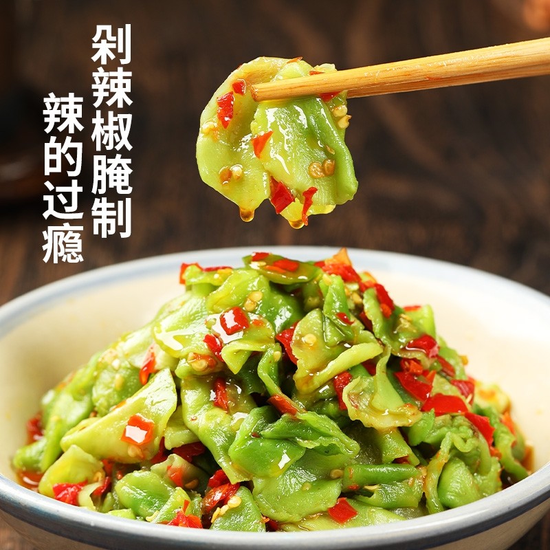 即食莴笋咸菜酱菜下饭菜湖南特产剁椒泡菜爽脆香辣榨菜拌饭开胃