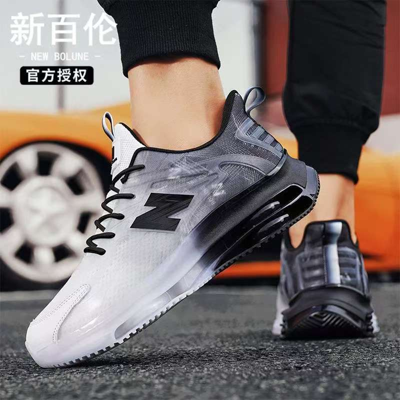 NEW BOLUNE/新百伦男鞋秋季透气软底轻便网面运动休闲气垫跑步鞋