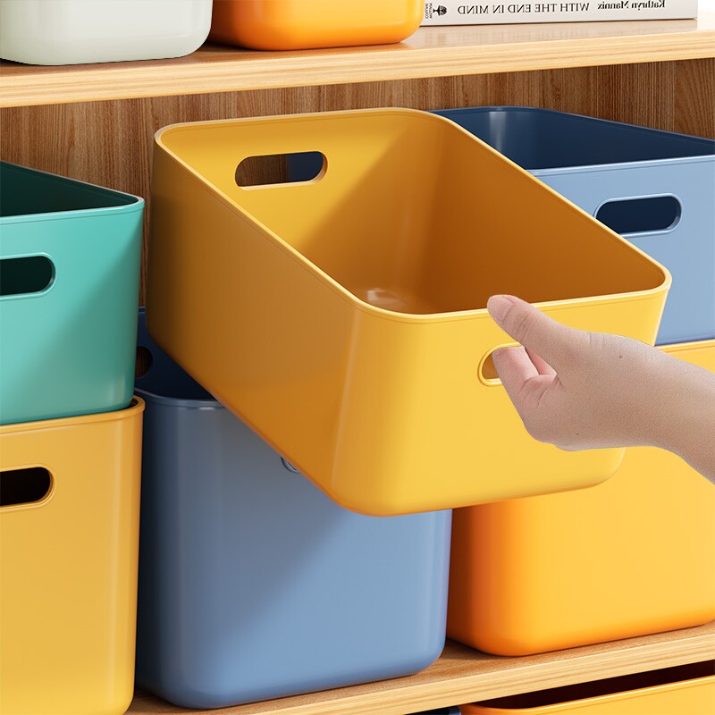 收纳盒桌面杂物零食客厅玩具整理盒家用抽屉化妆品厨房桌上储物盒