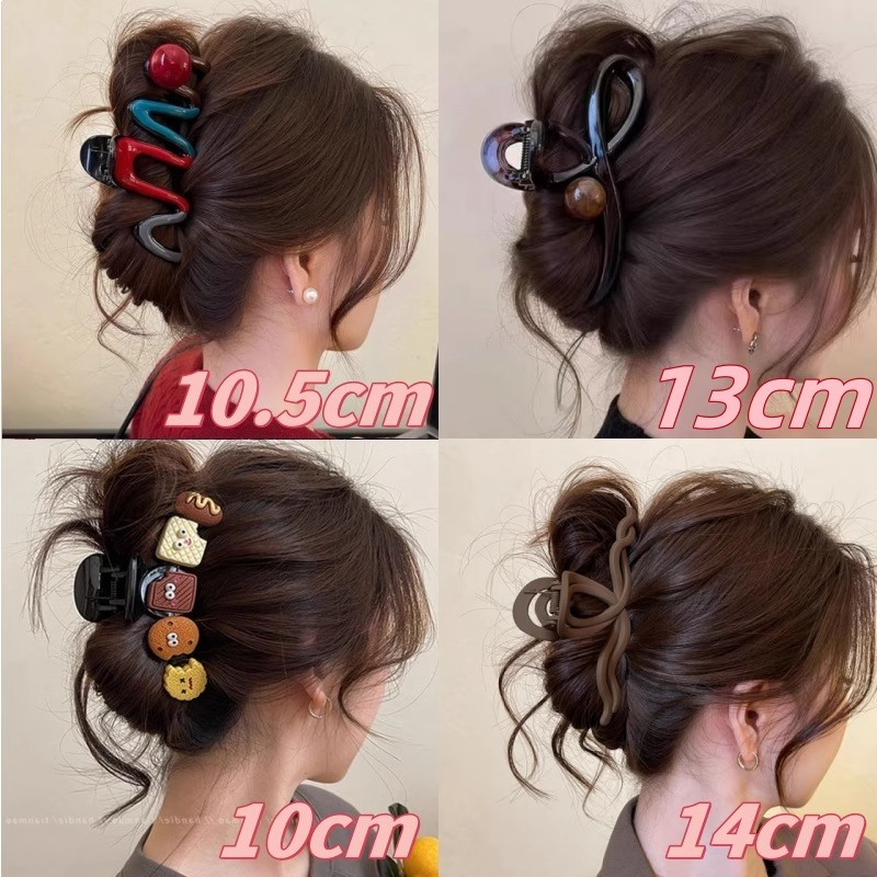 设计款波浪珍珠头发抓夹大号鲨鱼夹发夹女新款高级感夹子春秋发饰