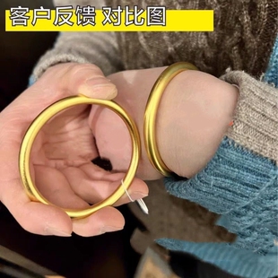 【高纯沙金】古法传承镯子越南沙金手环女仿真爆款送妈妈手镯女款