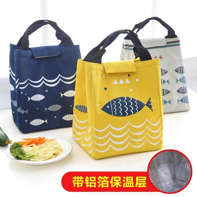 饭盒袋保温便当手提包学生带饭防水防油上班族装餐包加厚铝箔袋子