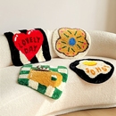 2025原创设计防滑簇绒椅垫居家摆设办公防凉久坐垫多功能植绒坐垫