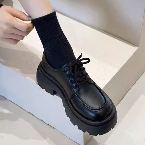 英伦风厚底小皮鞋女2026